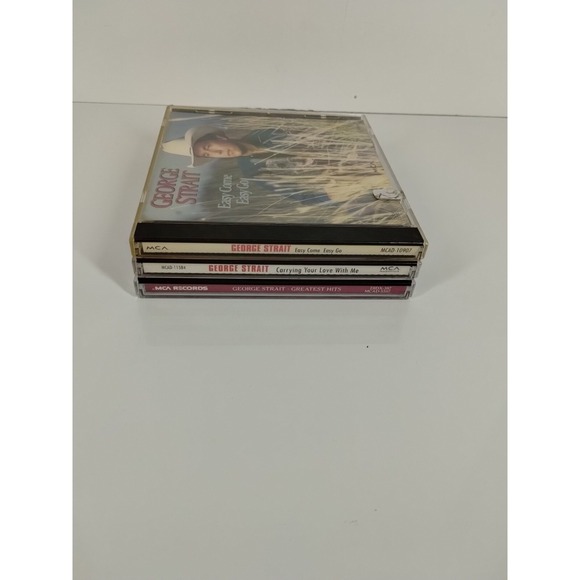 Other - George Strait 3 CD Lot Greatest Hit Easy Come Easy Go Carrying Your Love